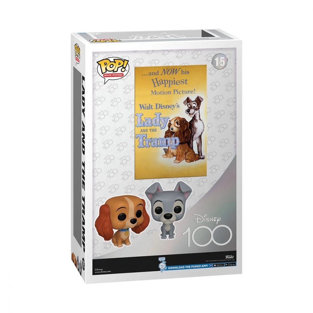 Funko Disney 100 Lady and the Tramp Funko Pop Movie Poster 15 with Case Poki heaven AS