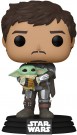 Star Wars The Mandalorian Mando Holding Child Pop! Vinyl Figur 461 thumbnail