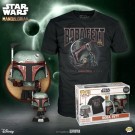 Star Wars: The Mandalorian Boba Fett Pop! Vinyl Figure and Adult Black Pop! T-skjorte thumbnail