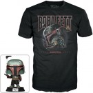 Star Wars: The Mandalorian Boba Fett Pop! Vinyl Figure and Adult Black Pop! T-skjorte thumbnail