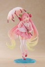 Hatsune Miku AMP PVC Statue Newley Written Sakura Miku Sakura Dress Ver. 21 cm thumbnail