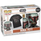 Star Wars: The Mandalorian Boba Fett Pop! Vinyl Figure and Adult Black Pop! T-Shirt thumbnail