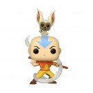 Funko! POP Vinyl Avatar Aang w. Momo GITD Vinyl Figure 534 - Exclusive thumbnail