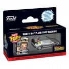 Back to the Future Bitty POP! Rides Vinyl Figure Marty McFly and Time Machine thumbnail
