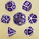 Enhance Tabletop Series Metal RPG Dice Set Purple (7) thumbnail