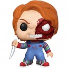 Funko Pop Exlusive Horror Chucky Half Vinyl Figure 798 thumbnail