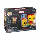 Marvel Holiday Iron Man Glow-in-the-Dark Funko Pop! Vinyl Figure 1282 og Voksen T-Shirt 2-Pack thumbnail