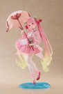 Hatsune Miku AMP PVC Statue Newley Written Sakura Miku Sakura Dress Ver. 21 cm thumbnail
