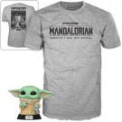 The Mandalorian Grogu Cookie Pop! Vinyl and T-Shirt thumbnail