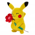 Pokemon Bamse Pikachu Holde blomst 20cm thumbnail