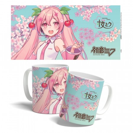 Hatsune Miku Mug Sakura Miku Cherry Blossom
