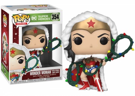 DC Holiday Wonder Woman with Lights Lasso Pop! Vinyl Figure 354
