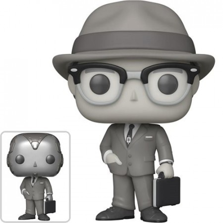 WandaVision 50's Vision Black & White Pop! Vinyl Figure 714 mulighet for Chase