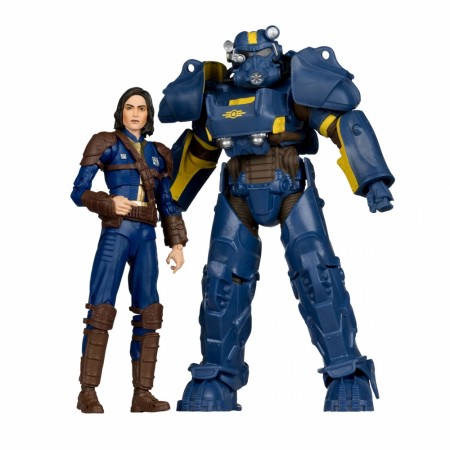 Fallout 4 Statue 2-Pack T-60 Vault Tec & Sole Survivor 18 cm
