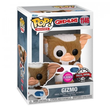 Funko Pop Flocked Exlusive Gremlins Gizmo w/3D Glasses Vinyl figure 1146