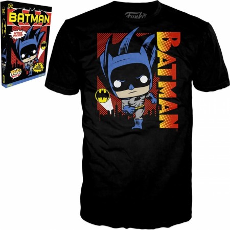 DC The Batman Adult Boxed Black Pop! T-skjorte
