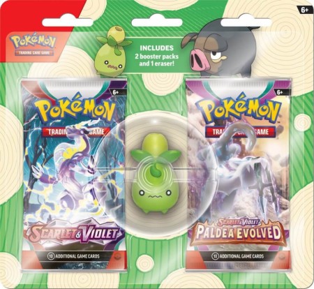 Pokemon Back to School Eraser Blister - Smoliv - Forhåndskjøp