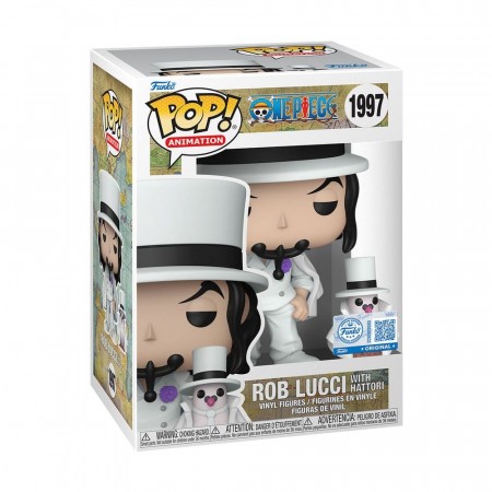 One Piece POP Buddy Animation Rob Lucci with Hattori Vinyl Figure 1997