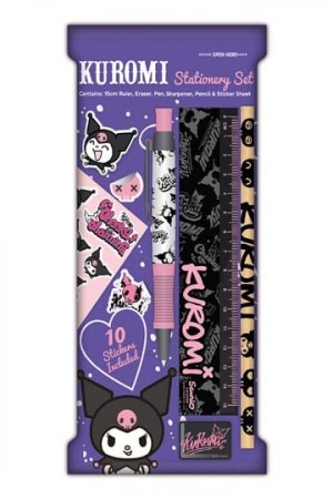 Sanrio Stationery Set 6-Pack Kuromi