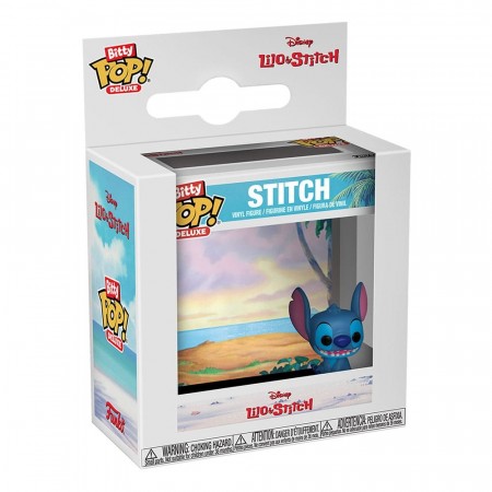 Disney Bitty POP! Deluxe Vinyl Figure Stitch(Beach) Display