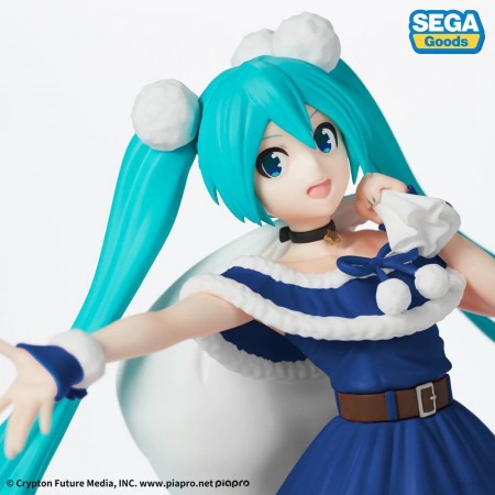 Vocaloid: Hatsune Miku Christmas 2020 Blue SPM Figure by SEGA