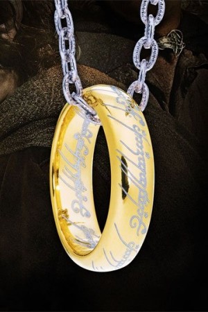 Lord of the Rings Ring with Chain The One Ring (Sterling Silver)