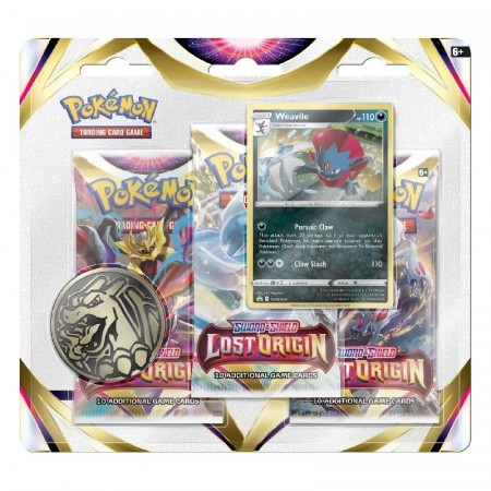 Pokemon Lost Origin – 3-pack Blister - Weavile