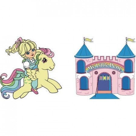 My Little Pony Megan and Skydancer and Dream Castle Enamel Pin Set - Convention Exclusive 