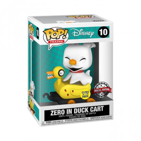 Exclusive Nightmare Before Christmas Zero in Duck Cart (Glow in dark) Pop! Vinyl figure 10