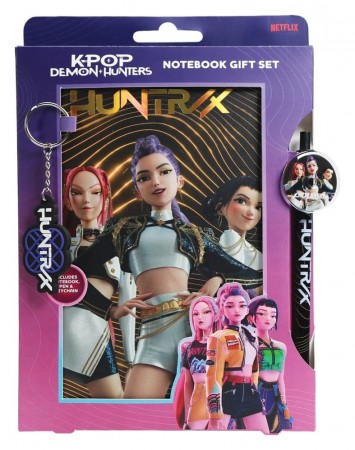 KPop Demon Hunters Golden Notebook Gavesett