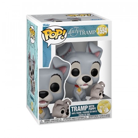 Lady and the Tramp POP!  Disney Tramp w/puppy Vinyl Figure 1554