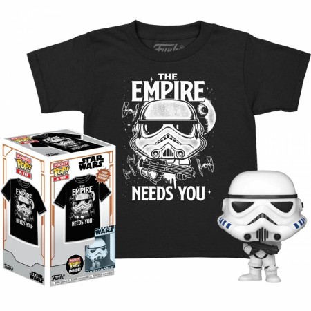 Star Wars Stormtrooper Pocket Keychain Pop! with Youth T-Shirt