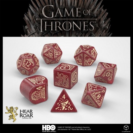Game of Thrones Dice Set Lannister (8)