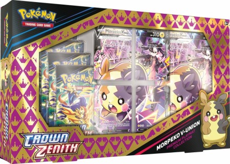 Pokemon Crown Zenith – MORPEKO V-UNION med spillematte (April) - på lager