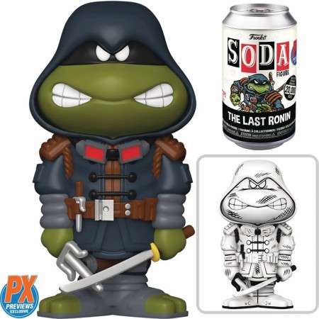 TMNT Last Ronin Vinyl Soda Figure - PX Previews Exclusive -Mulighet for chase