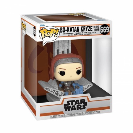 Star Wars The Mandalorian Bo-Katan on the Throne Deluxe Pop! Vinyl 669