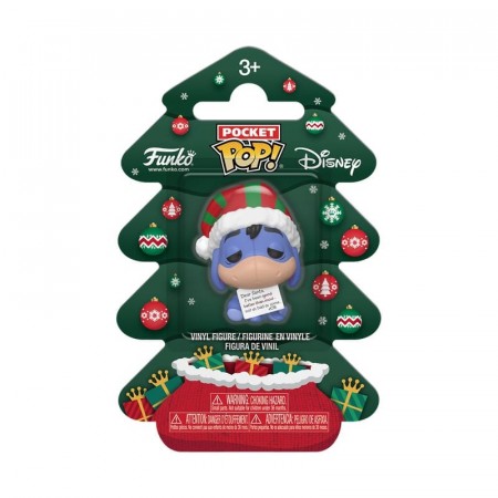 Winnie the Pooh Holiday 2025 Pocket POP! Keychain – Eeyore (Tree Box) 4 cm - Forventet Oktober