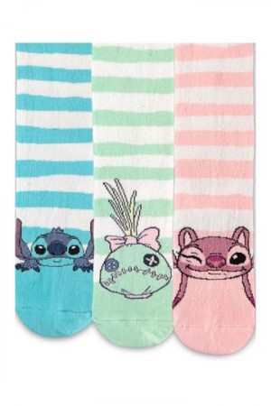 Lilo & Stitch Socks 3-Pack Friends 35-38 - Forventet Mars
