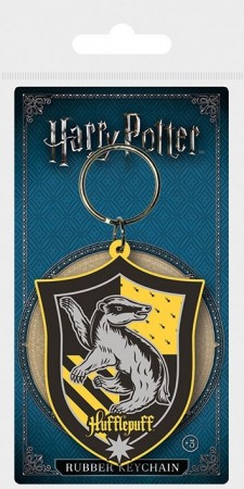 Harry Potter Rubber Nøkkelring Hufflepuff 6 cm