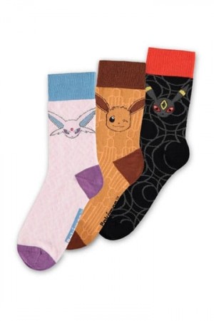 Pokémon Socks 3-Pack Eevee Evolution 2.0 35-38