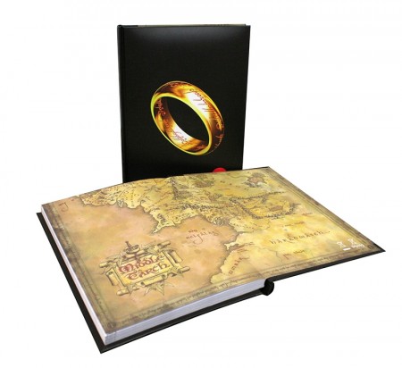 Lord of the rings The one ring stor notatbok med lys 19x29cm