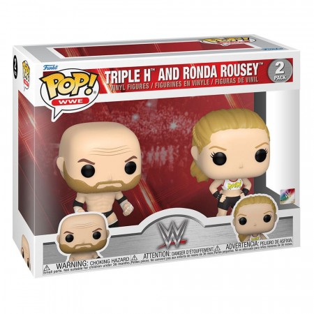 WWE POP! 2-Pack Rousey/Triple H Vinyl Figures