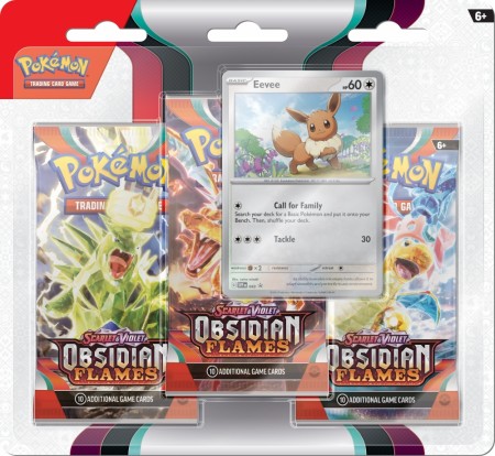 Pokemon Obsidian Flames Blister 3-pack Eevee