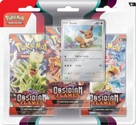 Pokemon Obsidian Flames Blister 3-pack Eevee