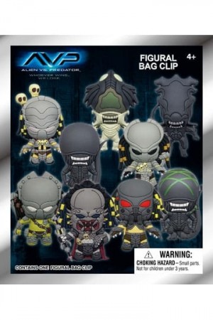 Alien vs. Predator 3D PVC Bag Clips, mystery