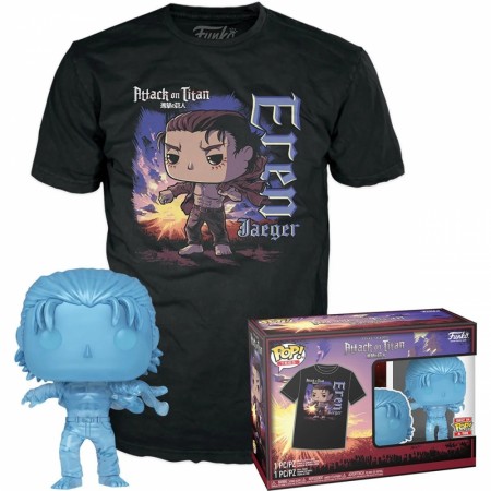 AoT Eren Jaeger Pop! Vinyl Figure and T-skjorte 2-Pack