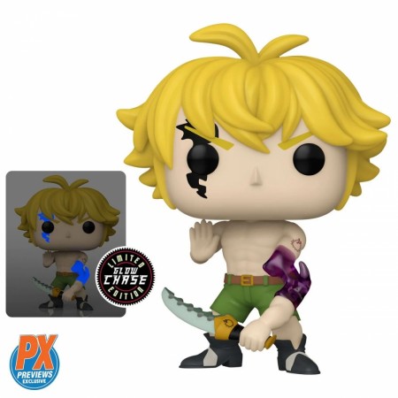 Seven Deadly Sins Meliodas Demon Mode Funko Pop! Vinyl Figure 1344 - PX - Mulighet for chase