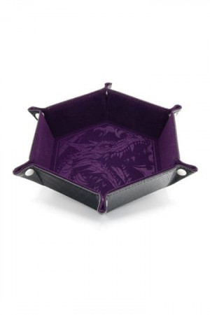 CritStones Folding Dice Tray Dragon Skin Edition Purple