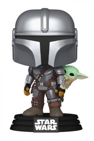 Star Wars: The Mandalorian and Grogu POP! Vinyl Bobblehead Figure The Mandalorian with Grogu 9 cm 818