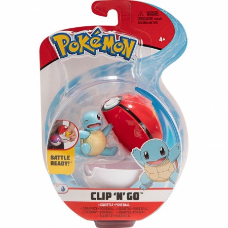 Pokemon Clip N Go figursett - Squirtle med Pokeball
